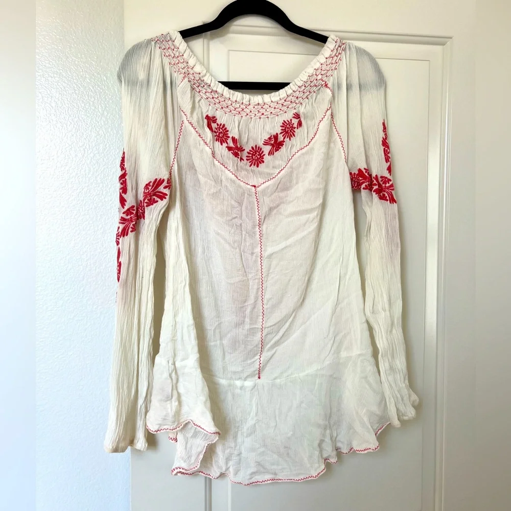 Free People Rolling Stone Woven Top - Picture 3 of 6
